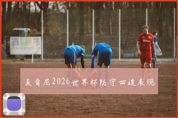 麦肯尼2026世界杯防守回追表现